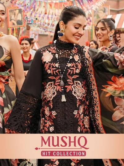 Mushq Hit Collection By Shree Fab Cotton Partywear Salwar Kameez Collection